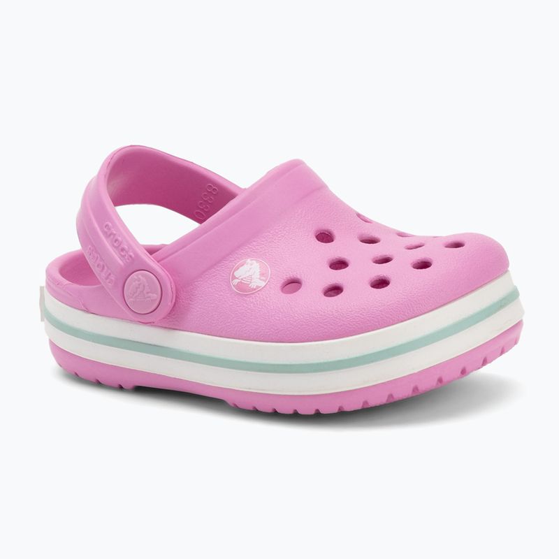 "Crocs Crocband Clog Toddler" šlepetės taffy pink 2