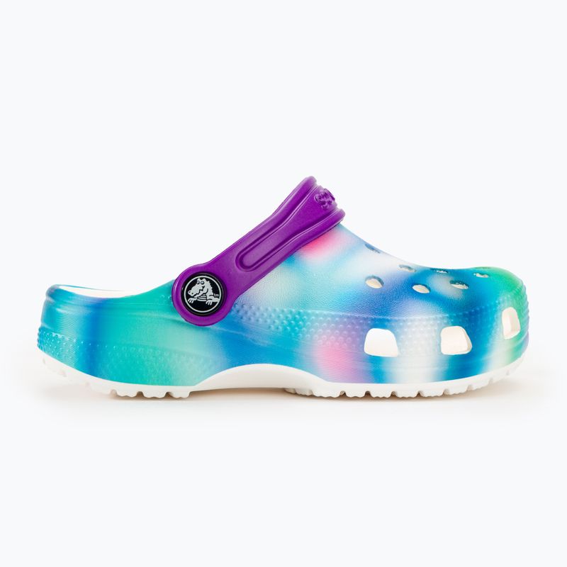 Vaikiškos šlepetės Crocs Classic Solarized Clog white/multi 3