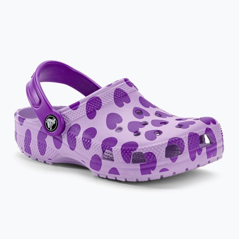 Vaikiškos šlepetės Crocs Classic Easy Icon Clog lavender 2