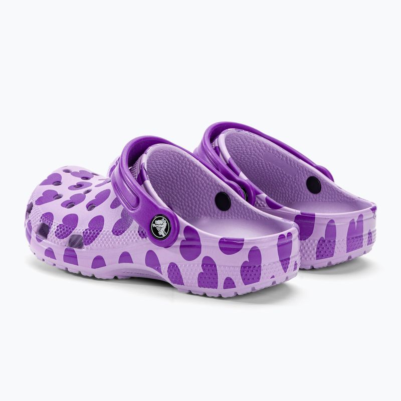 Vaikiškos šlepetės Crocs Classic Easy Icon Clog lavender 4