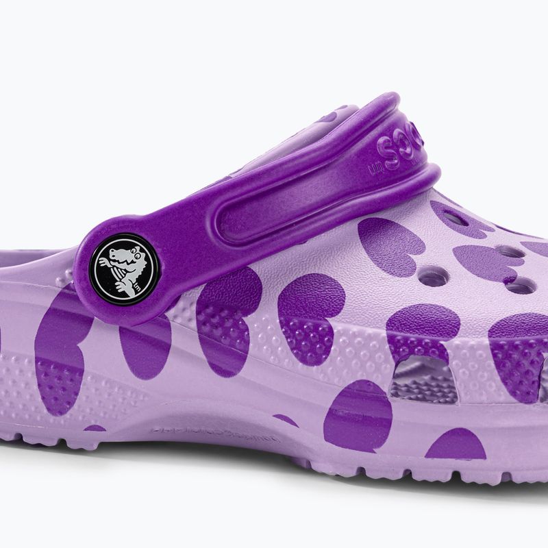 Vaikiškos šlepetės Crocs Classic Easy Icon Clog lavender 8