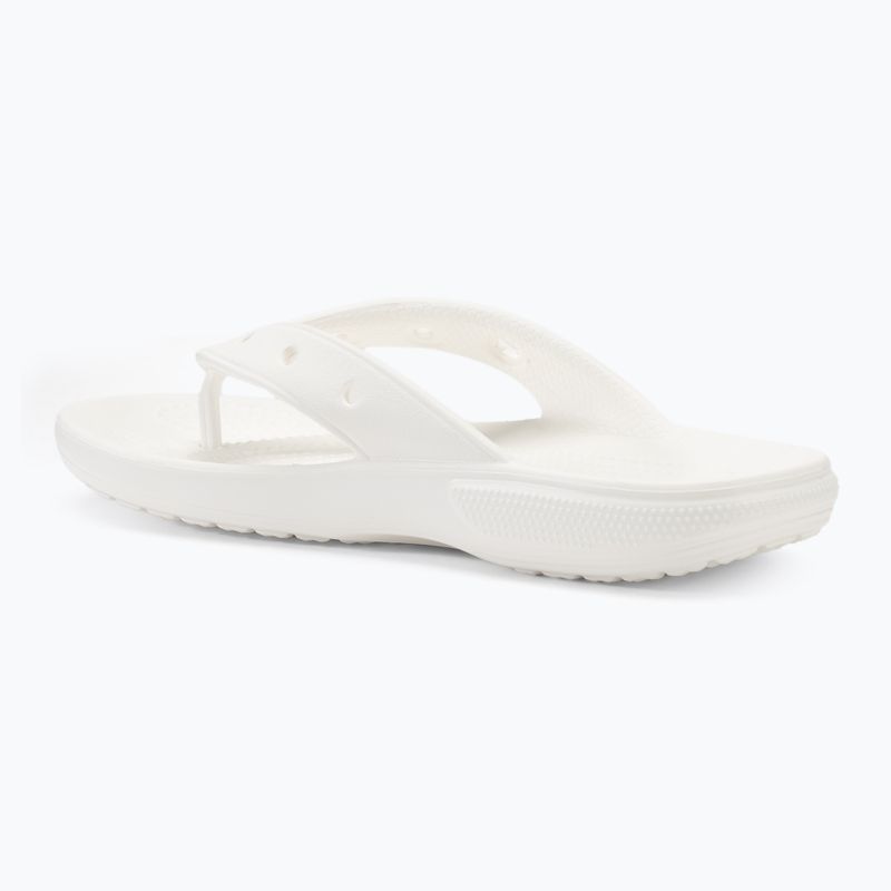 Vyriškos šlepetės per pirštą Crocs Classic Flip white 3