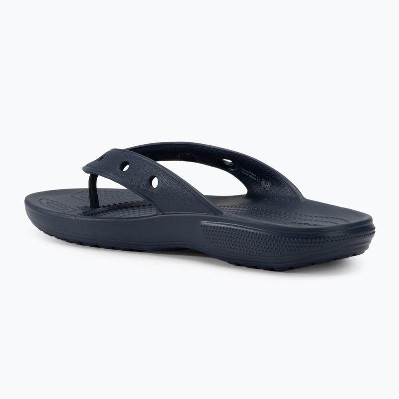 Vyriškos šlepetės per pirštą Crocs Classic Flip navy 3