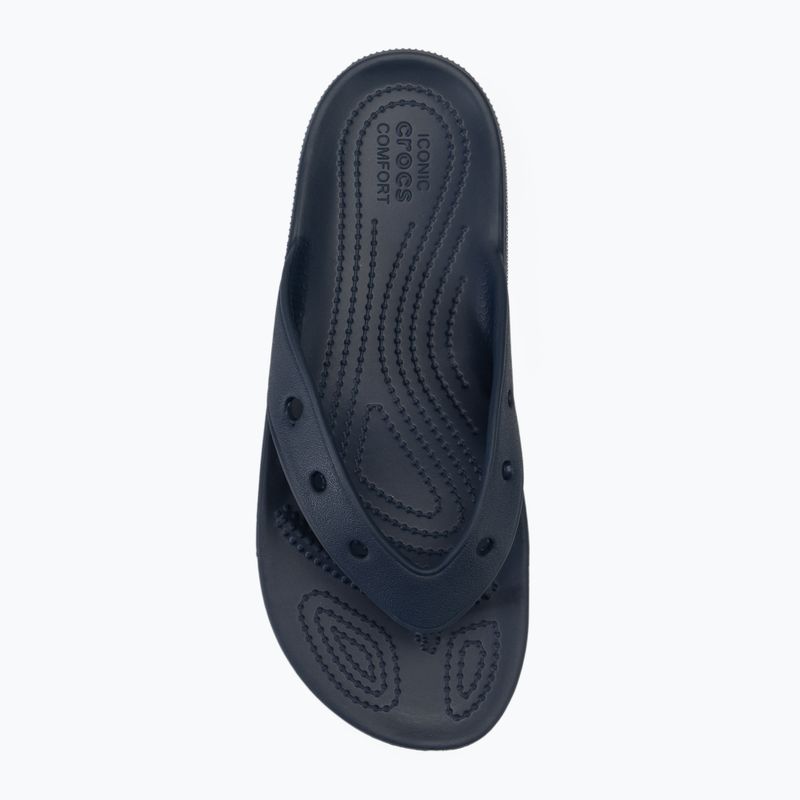 Vyriškos šlepetės per pirštą Crocs Classic Flip navy 5