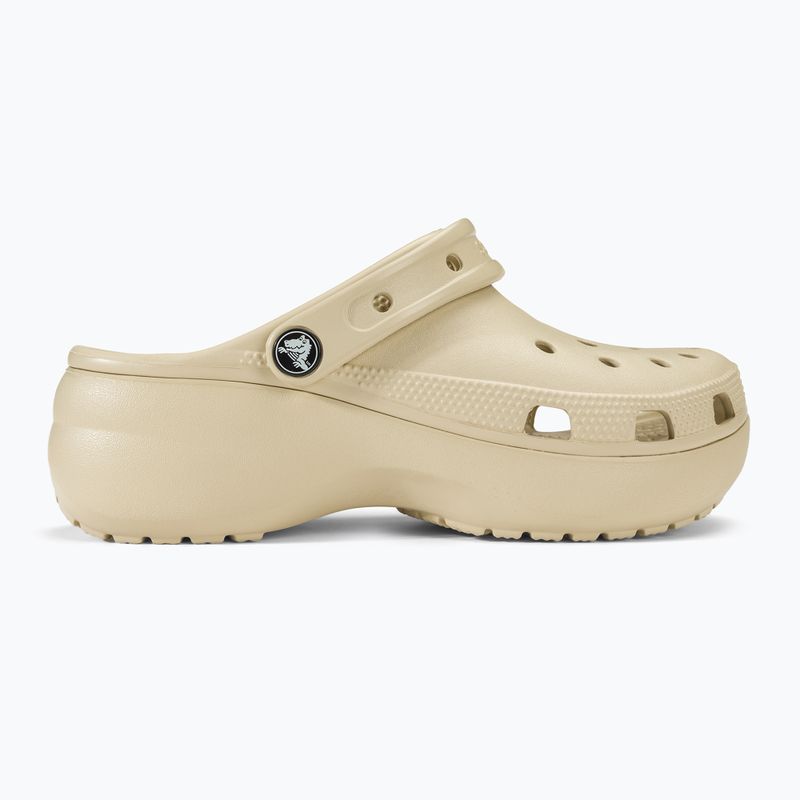Moteriškos šlepetės Crocs Classic Platform Clog bone 3
