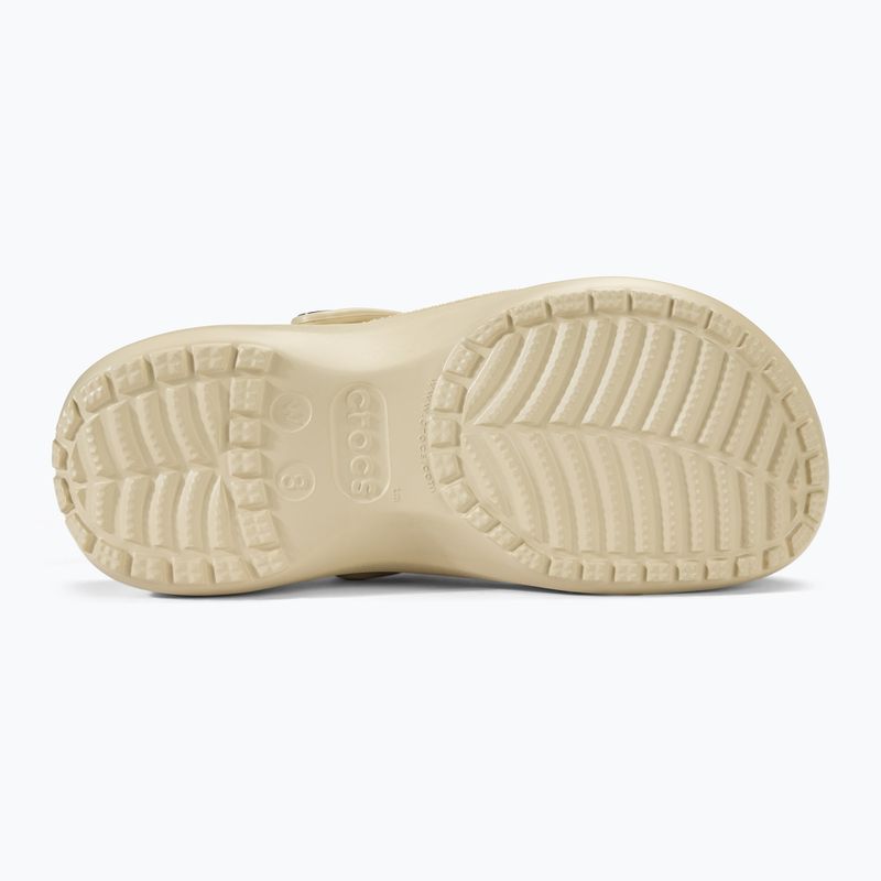 Moteriškos šlepetės Crocs Classic Platform Clog bone 5