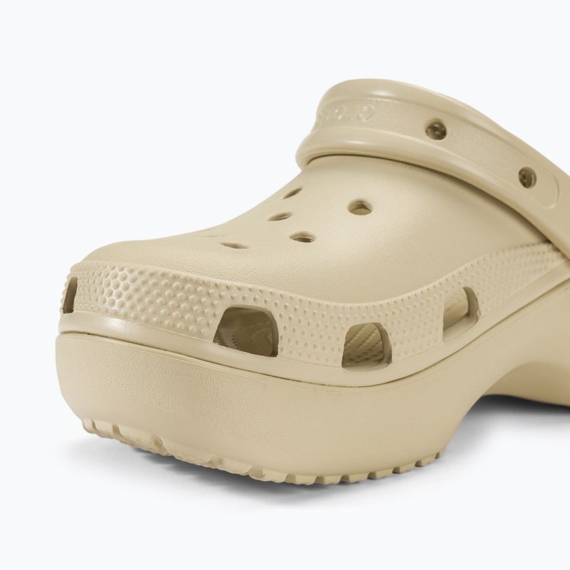 Moteriškos šlepetės Crocs Classic Platform Clog bone 8