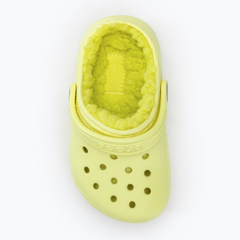 "Crocs Classic Lined sulphur" vaikiškos šlepetės 6