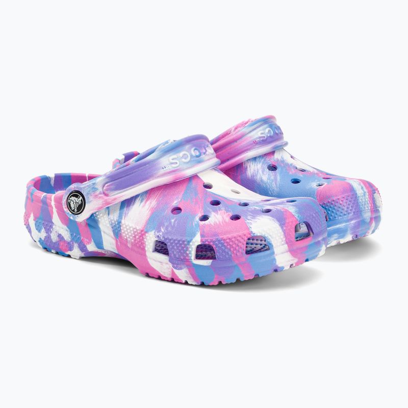 Crocs Classic Marbled Clog K vaikiškos šlepetės, spalva 207464-102 5