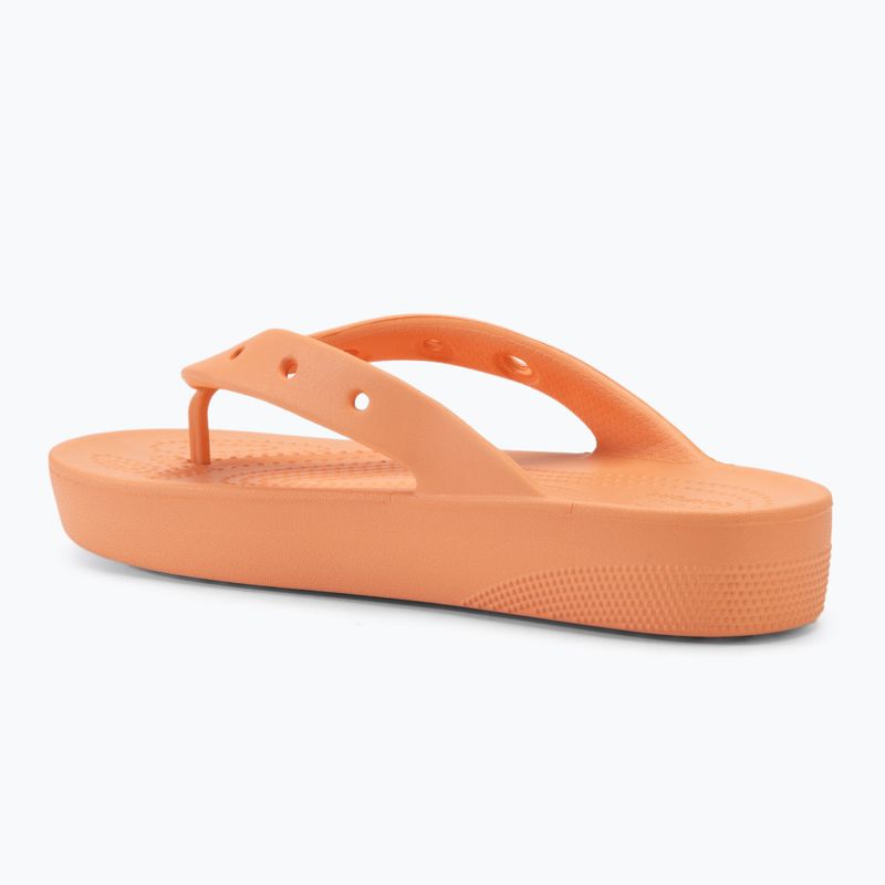 Moteriškos šlepetės Crocs Classic Platform papaya 3