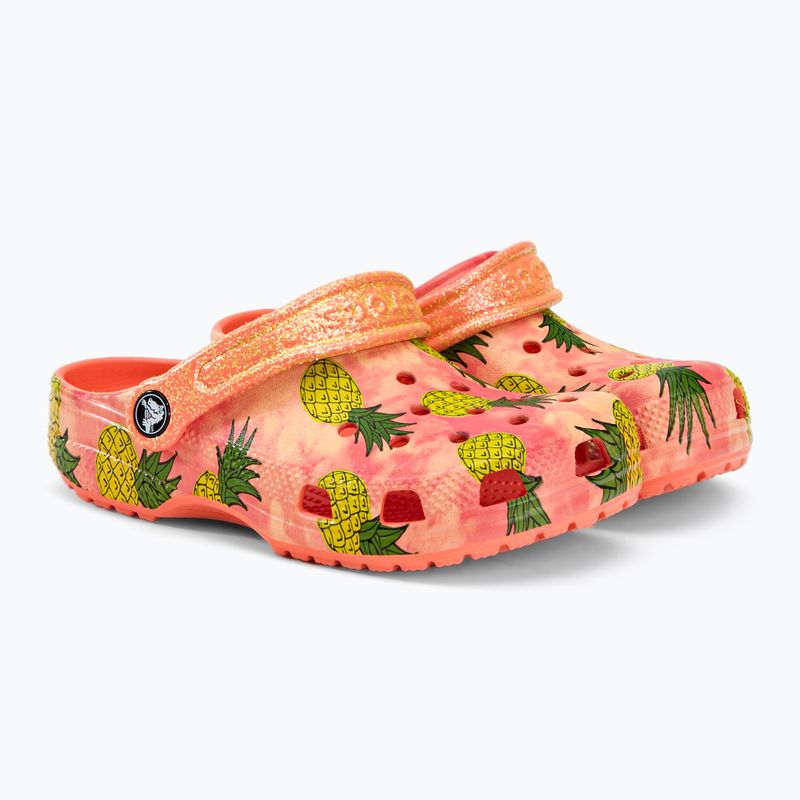 Vaikiškos Crocs Classic Pool Party Clog K orange 207826-83E šlepetės 5