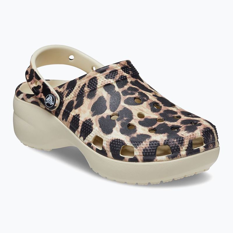 Moteriškos šlepetės Crocs Classic Platform Animal Remix bone/leopard 9