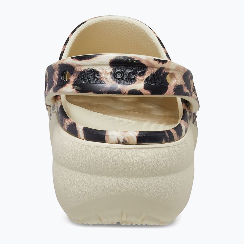 Moteriškos šlepetės Crocs Classic Platform Animal Remix bone/leopard 11