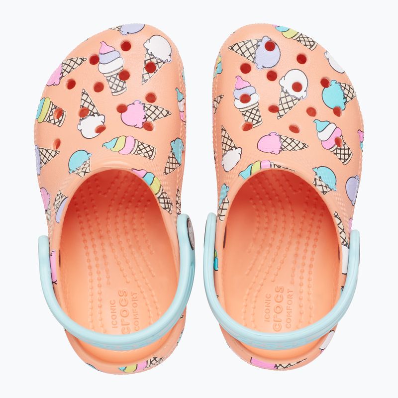Vaikiškos Crocs Classic Pool Party Clog T orange 207846-83E šlepetės 13