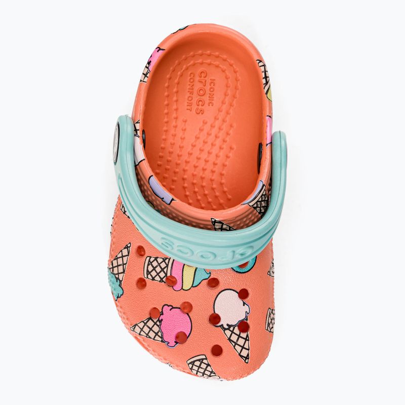 Vaikiškos Crocs Classic Pool Party Clog T orange 207846-83E šlepetės 7