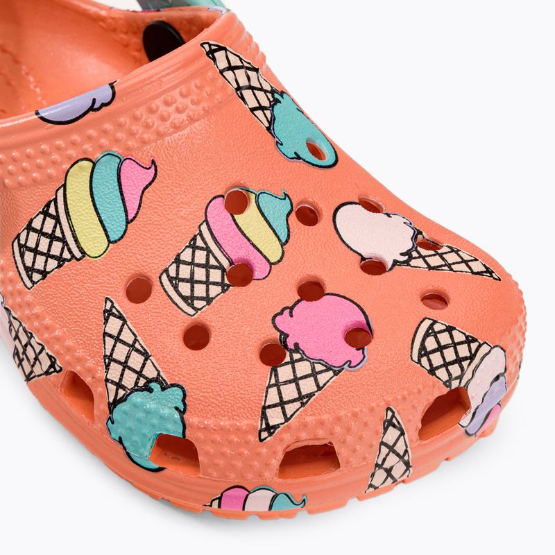 Vaikiškos Crocs Classic Pool Party Clog T orange 207846-83E šlepetės 8