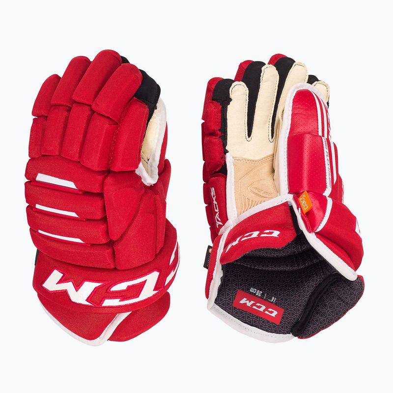 Ledo ritulio pirštinės CCM Tacks 4R Pro2 SR red