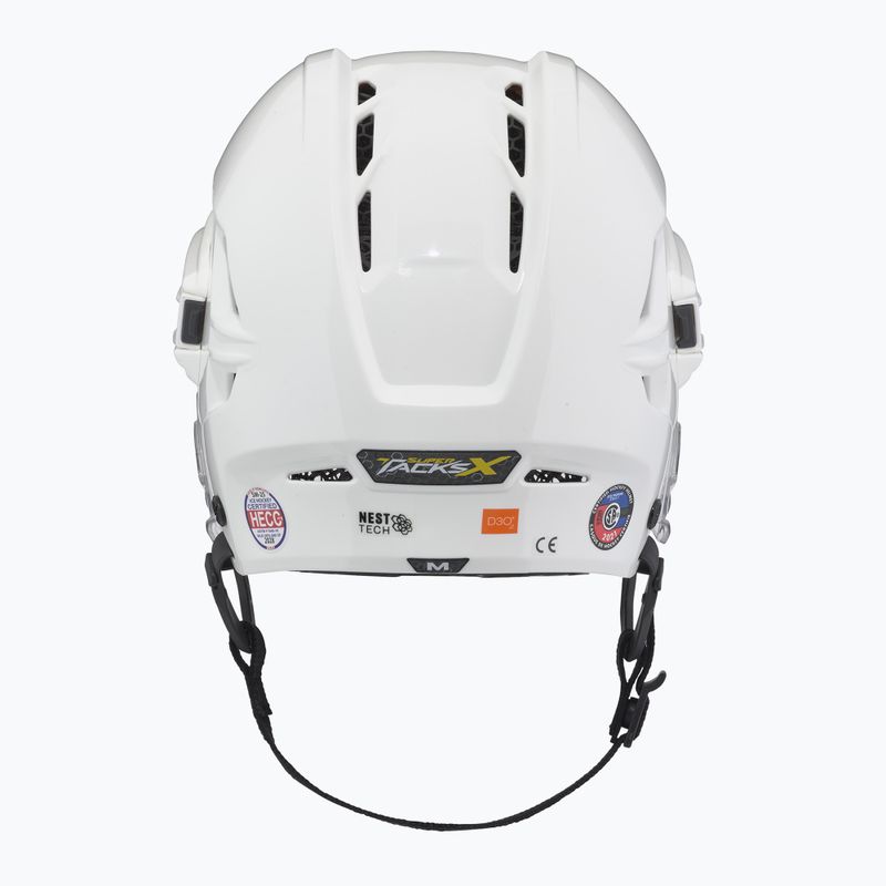 CCM Super Tacks X baltas ledo ritulio šalmas 4