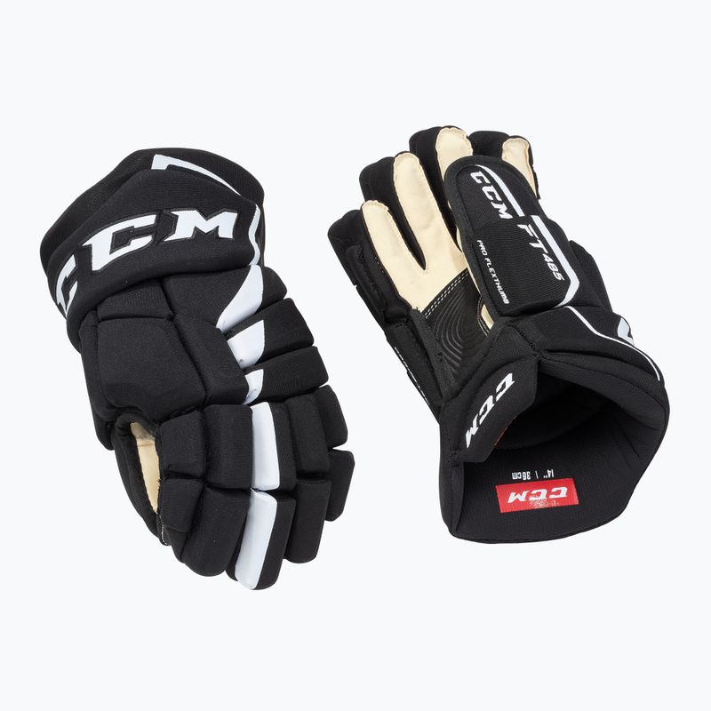 Ledo ritulio pirštinės CCM FT485 SR black/white
