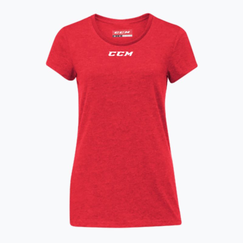 Moteriški marškinėliai CCM Crew Neck SR red