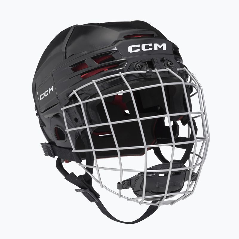 Vaikiškas ledo ritulio šalmas CCM Tacks 70 Combo JR Black