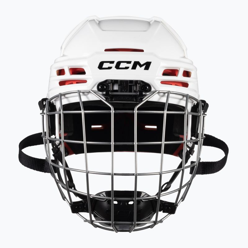 CCM Tacks 70 Combo jaunimo ledo ritulio šalmas baltas 4109872 2