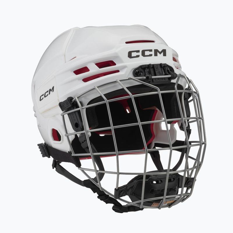 CCM Tacks 70 Combo jaunimo ledo ritulio šalmas baltas 4109872 8