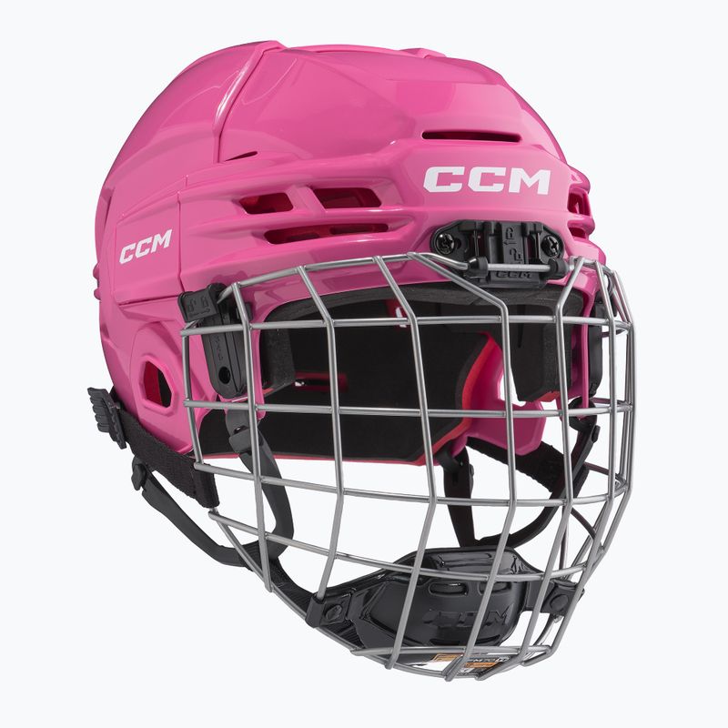 CCM Tacks 70 Combo rožinis vaikiškas ledo ritulio šalmas