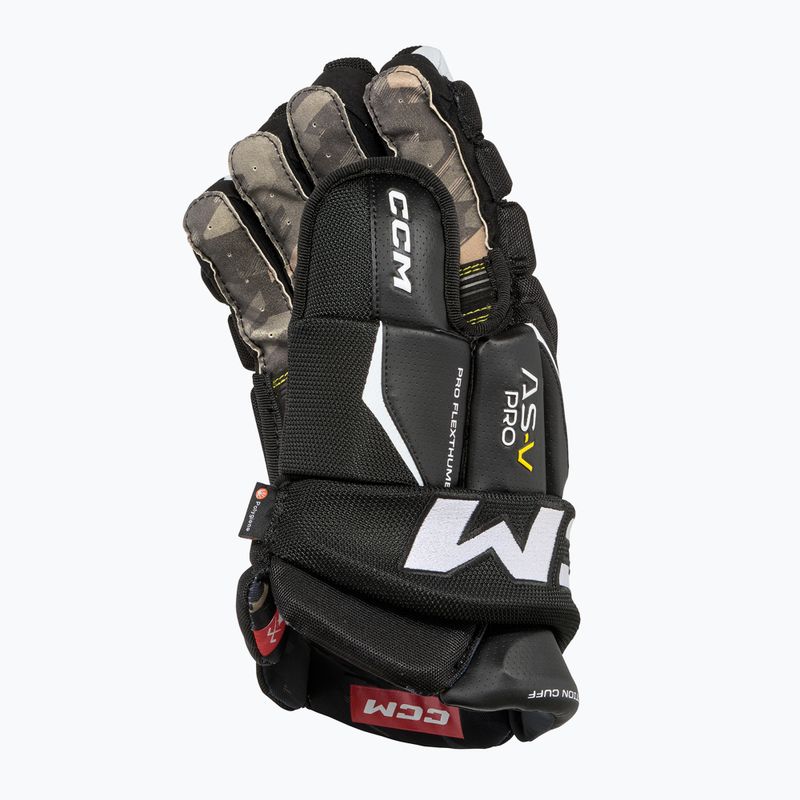 Ledo ritulio pirštinės CCM Tacks AS-V Pro SR black/white 3
