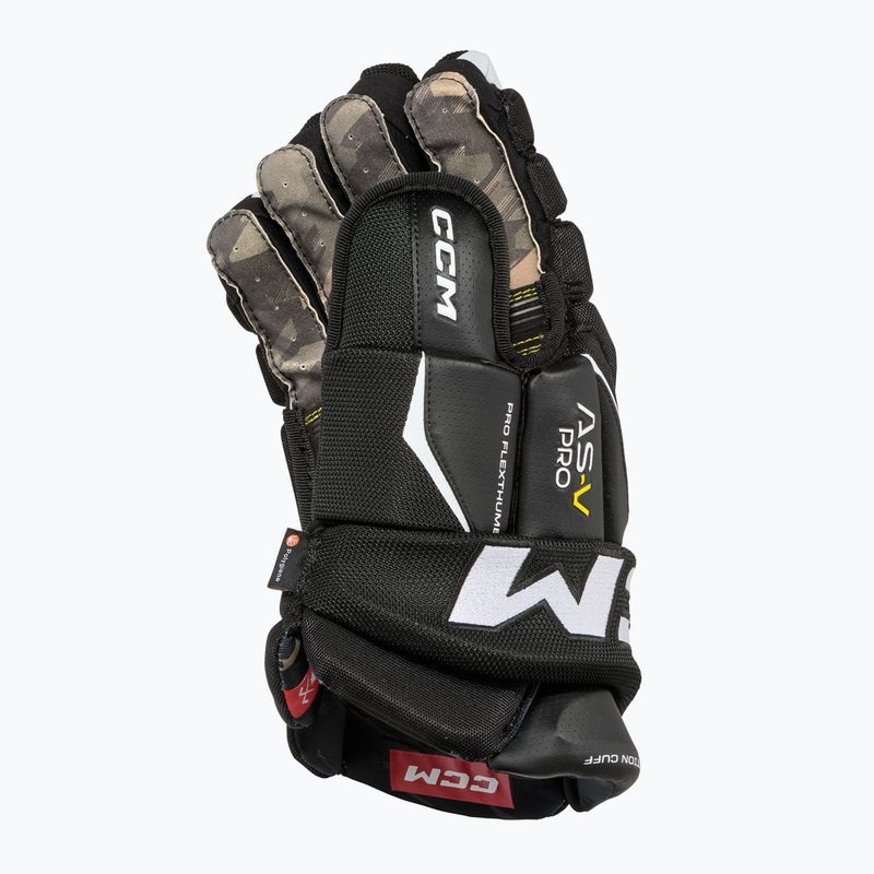 Vaikiškos ledo ritulio pirštinės CCM Tacks AS-V Pro YTH black/white 3