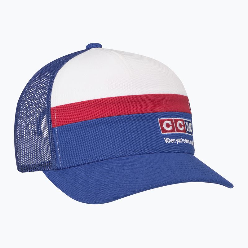 Kepuraitė su snapeliu CCM Vintage Meshback Trucker blue/white/red 2