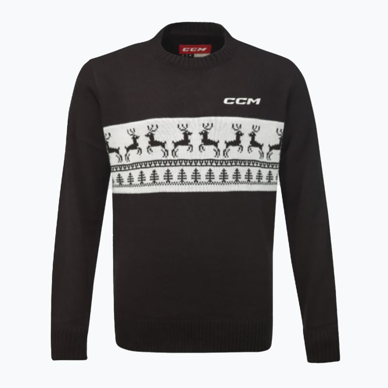Vyriškas megztinis CCM Ugly Christmas black/white