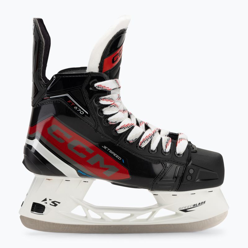 Vyriškos ledo ritulio pačiūžos CCM JetSpeed FT670 SR black 2