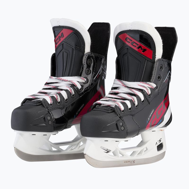 Vaikiškos ledo ritulio pačiūžos CCM JetSpeed FT670 JR black 4