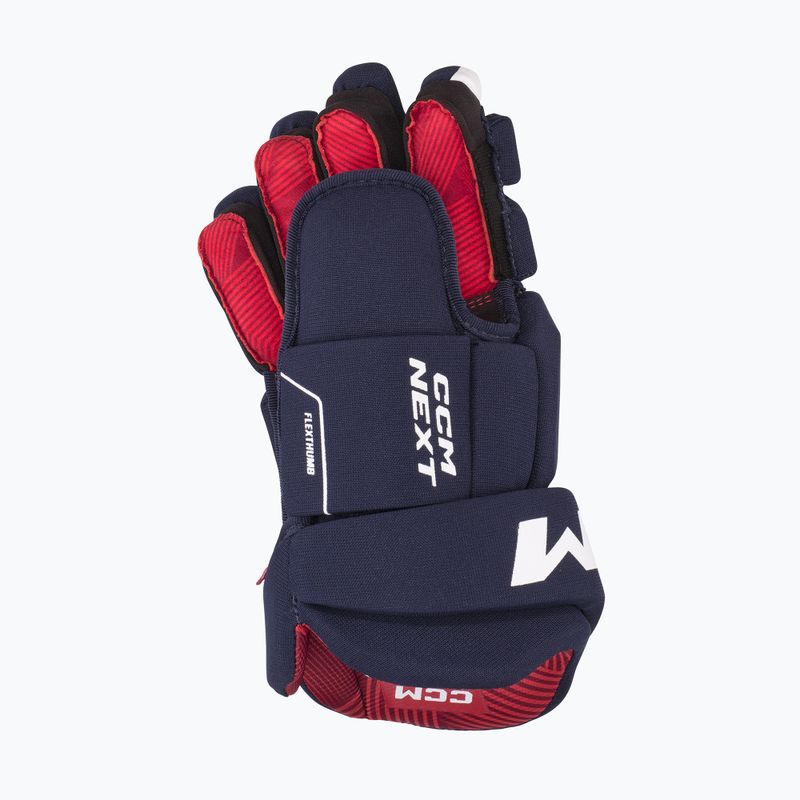 Vaikiškos ledo ritulio pirštinės CCM Next JR navy/white 3
