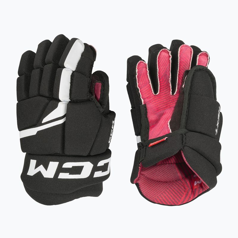 Vaikiškos ledo ritulio pirštinės CCM Next YTH black/white