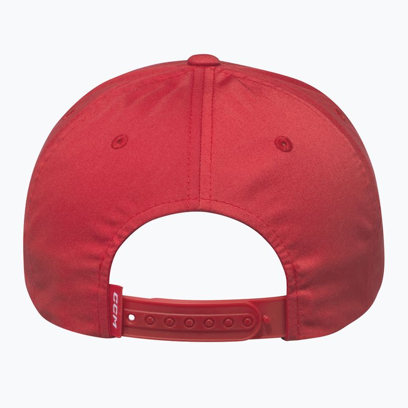 Kepuraitė su snapeliu CCM Team Flatbrim Snapback SR red 3