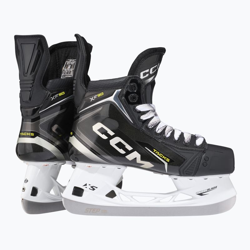 Vyriškos ledo ritulio pačiūžos CCM Tacks XF90 SR black