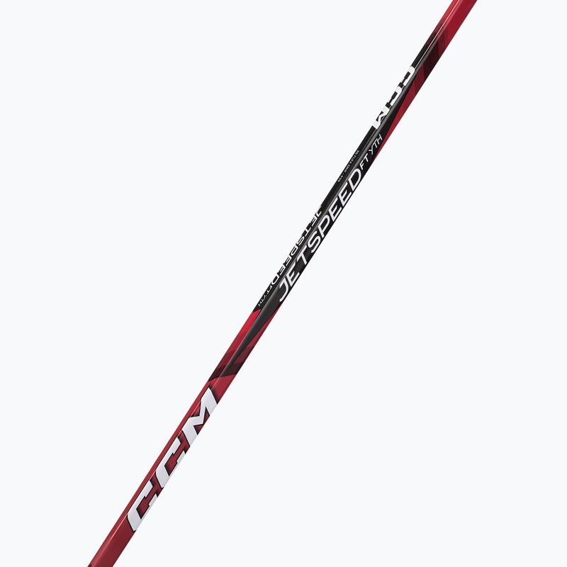 Vaikiška ledo ritulio lazda CCM JetSpeed FT Youth black/red 5