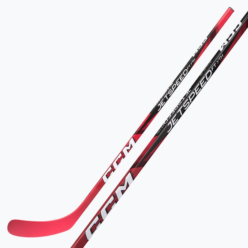 Vaikiška ledo ritulio lazda CCM JetSpeed FT Youth black/red 6