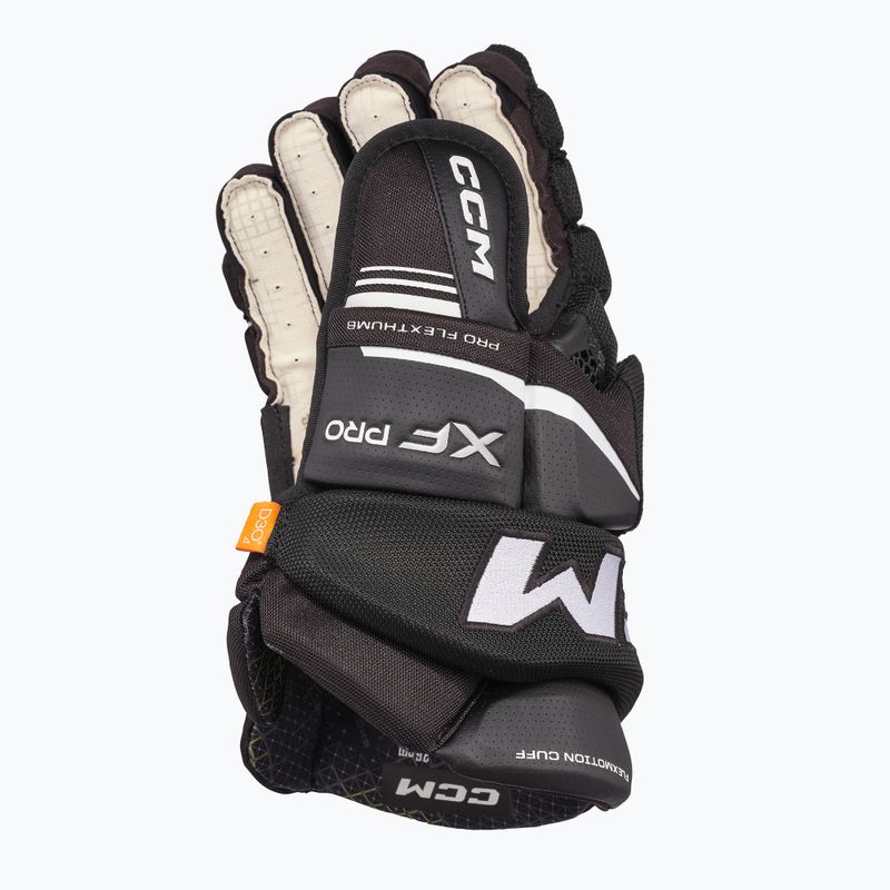 Ledo ritulio pirštinės CCM Tacks XF Pro SR black/white 3