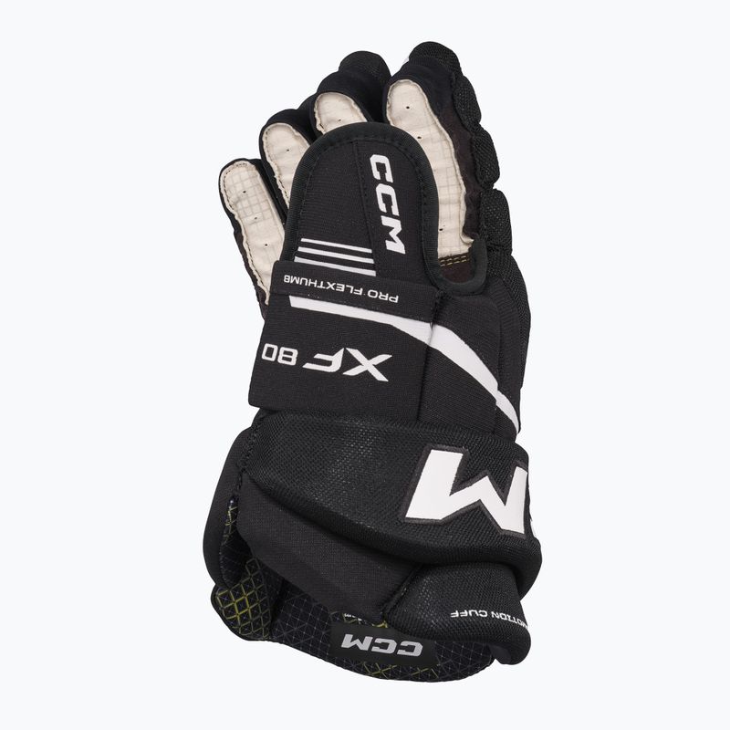 Ledo ritulio pirštinės CCM Tacks XF80 SR black/white 3