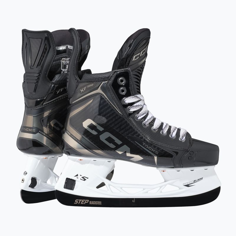 Vyriškos ledo ritulio pačiūžos CCM Tacks XF Pro SR REGULAR black