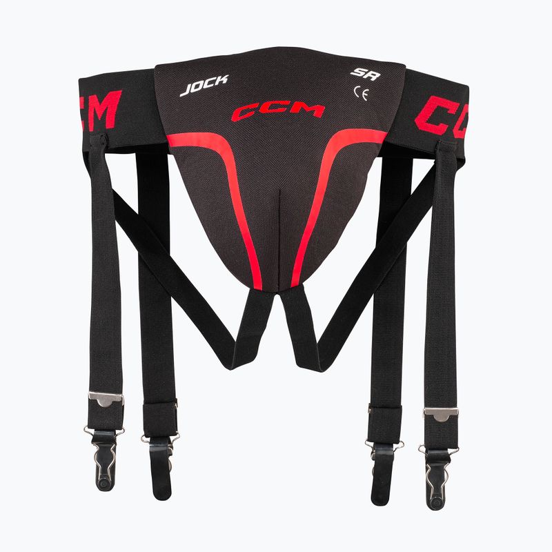 Vaikiškas suspensorius CCM Jock Combo YTH black/red