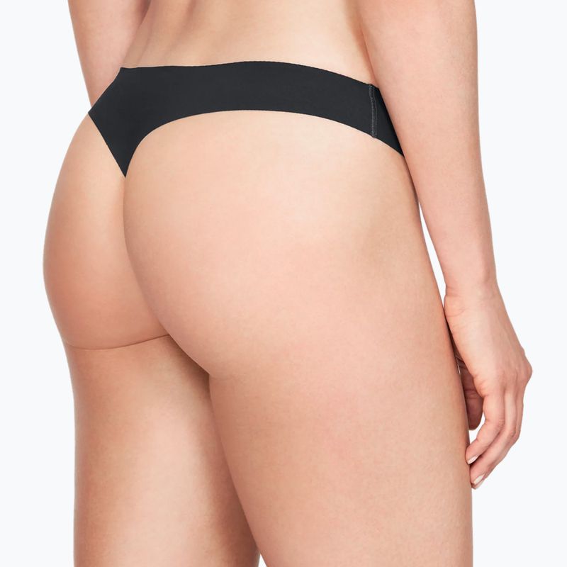 Under Armour moteriškos besiūlės kelnaitės Ps Thong 3-Pack black 1325615-001 6