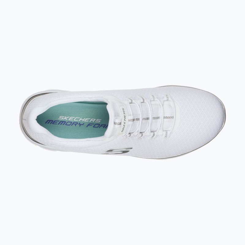 Moteriški treniruočių bateliai SKECHERS Summits white/silver 15