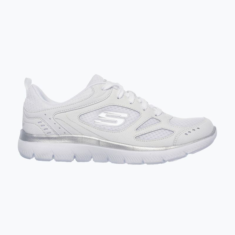 Moteriški treniruočių bateliai SKECHERS Summits Suited white/silver 7