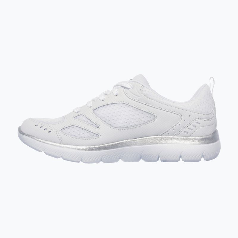 Moteriški treniruočių bateliai SKECHERS Summits Suited white/silver 8