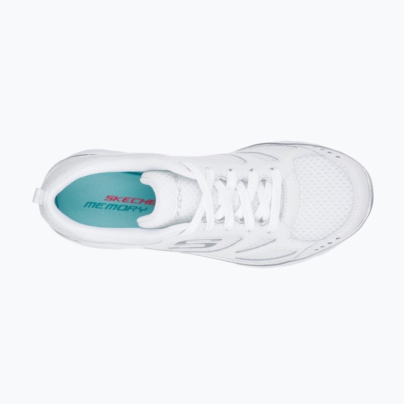 Moteriški treniruočių bateliai SKECHERS Summits Suited white/silver 10