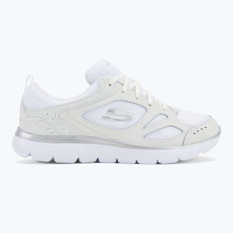 Moteriški treniruočių bateliai SKECHERS Summits Suited white/silver 2